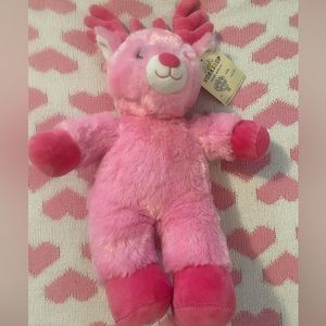 BNWT pink reindeer build a bear